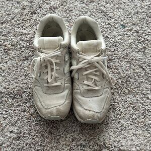 New Balance Cream/Off-White Athletic Sneakers